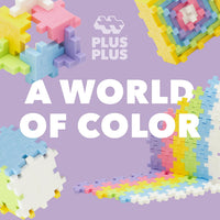 PLUS 240 Piece Glow in the Dark Mix, Mini Waffle Blocks - Pastel Mix Play Tube - image 4