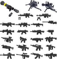 Weapons Pack Military Toy Set Building Blocks Model for Soldier - 25 PCS-Bazooka Rocket Launcher Set
