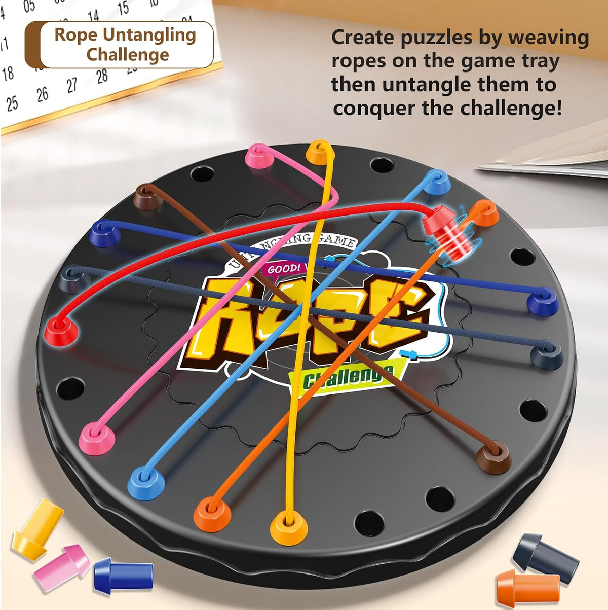 Lartoys Rope Untangling Puzzle Game - mini(6.2 in) - image 2