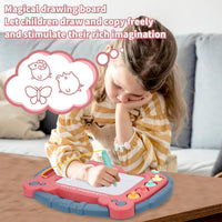 HCFJEH Magnetic Drawing Board for Kids Ages 3+ - Blue - image 2