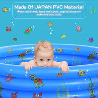 Garden Round Inflatable Baby Swimming Pool - Blue - image 3