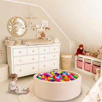 GOGOSO star, heart and moon ball pit balls in a pastel color mix with storage bag - view 29