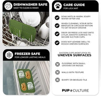 Pup Culture Dog Lick Mat for Dogs (2 Pack), Feeding Pad for Anxious Pets Plus 4 Different Puzzles for Mental Stimulation for Dogs - Supports Mental, Dental, and Digestive Health - Heavy Duty