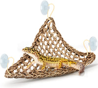 SunGrow Leopard Gecko, Hermit Crab, Reptile Hammock, Handwoven - 1 Pieces (22 x 7 in)