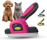 DakPets Stainless Steel Deshedding and Dematting Tool - Pink