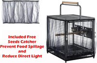 Deluxe Portable Durable Wrought Iron Bite-Proof Bird Travel Parrot - image 4