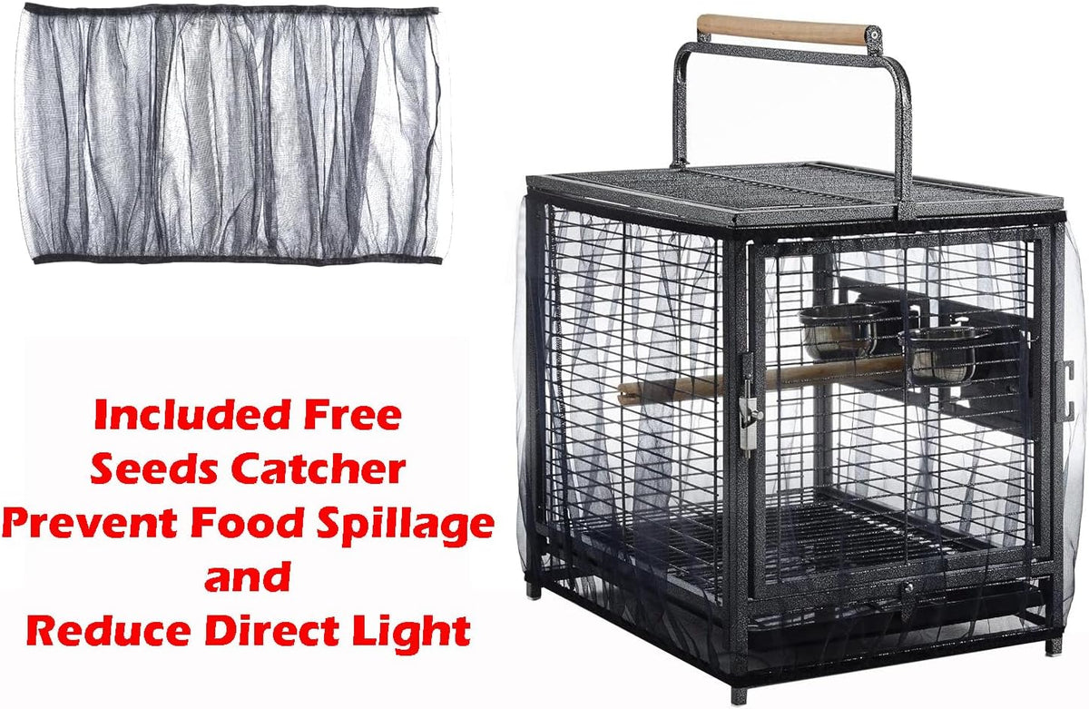 Deluxe Portable Durable Wrought Iron Bite-Proof Bird Travel Parrot - image 4