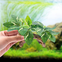 CousDUoBe 12 Pcs Betta Fish Tank Decor，Silk Aquarium Plants Green - 9 Pcs Silk Aquarium Plants（Style B） - image 2
