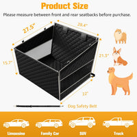 Large Dog Car Seat, Back Seat Extender for Pets with Hard Bottom – Essentials for Dogs - L - image 4
