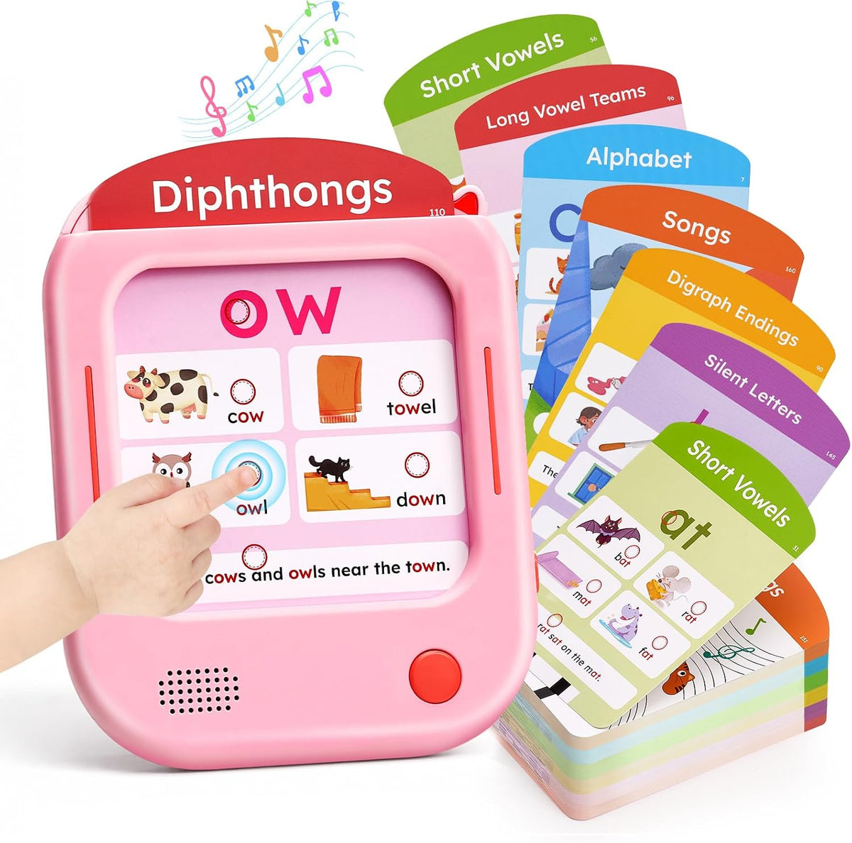 JoyCat Kids Learning Tablet - Pink:Phonics