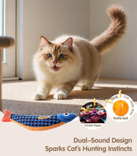 PetBusy Cat Toys with [5000 mg A+Natural Catnip & Silvervine] Kicker - Blue+Red - image 3