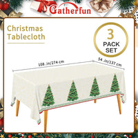 Fall Thanksgiving decorations, Disposable Tablecloth - Christmas tree - image 2