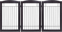 Spirich Freestanding Wire Pet Gate for Dogs, 30 inches Tall Dog Gate for The Houes, Doorway, Stairs, Pet Puppy Safety Fence, 3 Panels