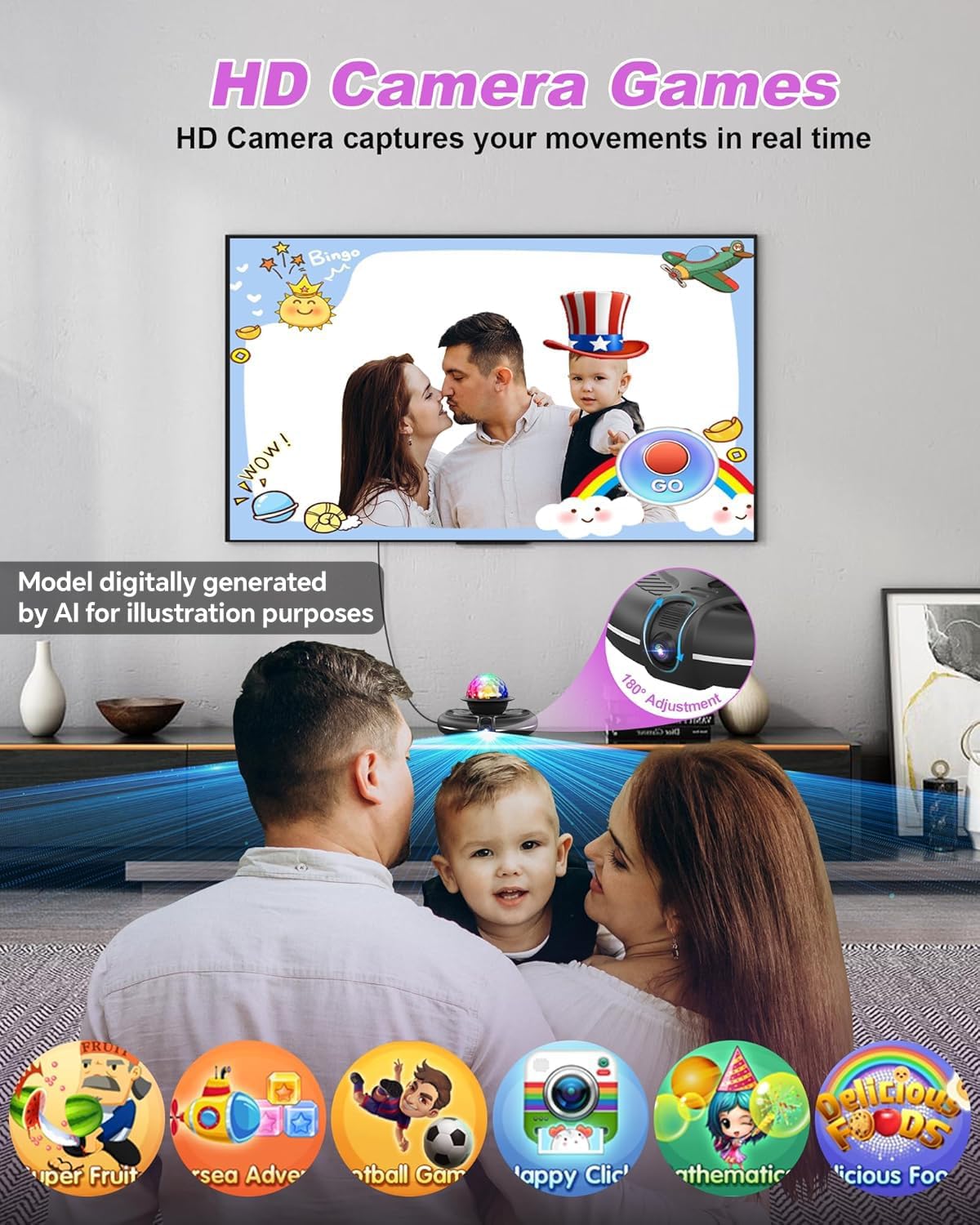 Acelufly kids dance mat for TV with raised arrow keys - view 4