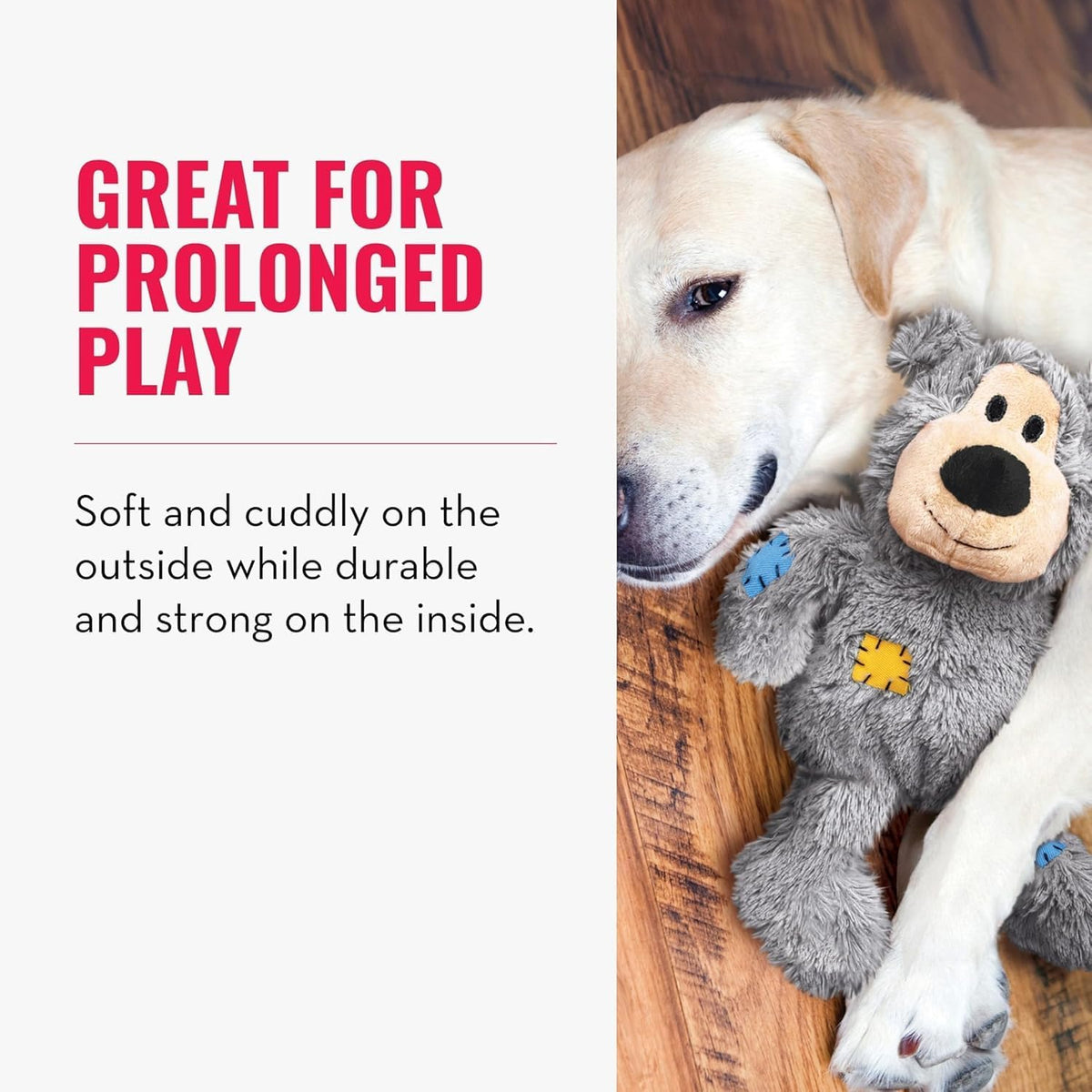 Kong Wild Knots Bear, Knotted Rope Plush Toy - X-Small / Bear - image 4