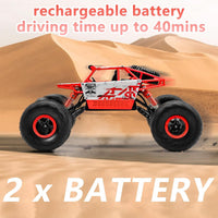 Cheerwing 1:18 Rock Crawler 2.4Ghz Remote Control Car 4WD Off Road RC - Red - image 2