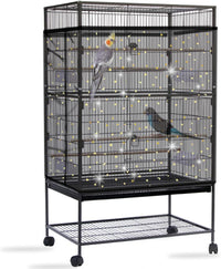 Bird Cage Seed Catcher, Large Bird Cage Cover - Black, Sequins Star