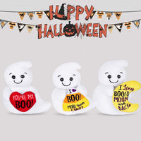 My OLi 9 inch Halloween plush bears 2 pack in pumpkin and wizard costumes with flip-top hats - view 13