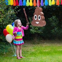 EnriQ Halloween pumpkin pinata in bright tissue paper, 17 x 13 inches - view 5
