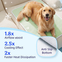 Mora Pets Dog Cooling Mat Instant Pet Cooling Pad Bed for Large Dogs - Green / 28-Inch (Small) - image 3