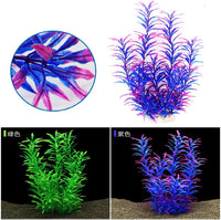 DSkoiph 2 pcs Aquarium Decor Plastic Plants Extra Large 21 Inches - Purple - image 4