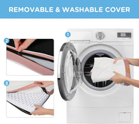 Washable Orthopedic Large Dog Bed with Removable Cover - Pink / 47.5"L x 29.0"W x 4.0"Th - image 3