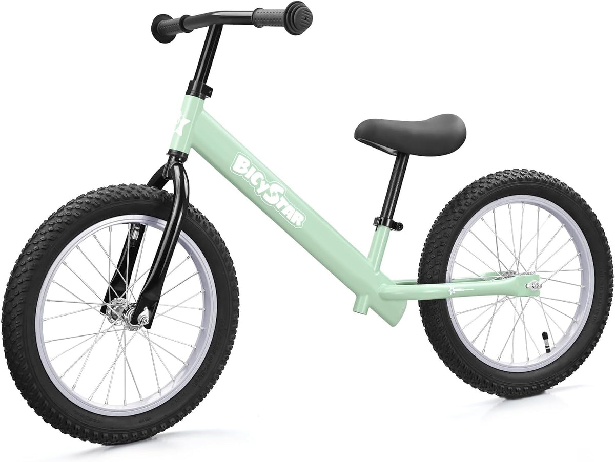 bicystar 16 inch balance bike for kids 5-8 with air rubber tires - view 2