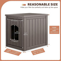 Outdoor & Indoor Dog House for Weatherproof and Stylish Furniture, Insulated Dog House Outdoor, Multi - Use for Small and Medium Dogs (Grey, 22.8" L × 17.7" W × 21.7" H)