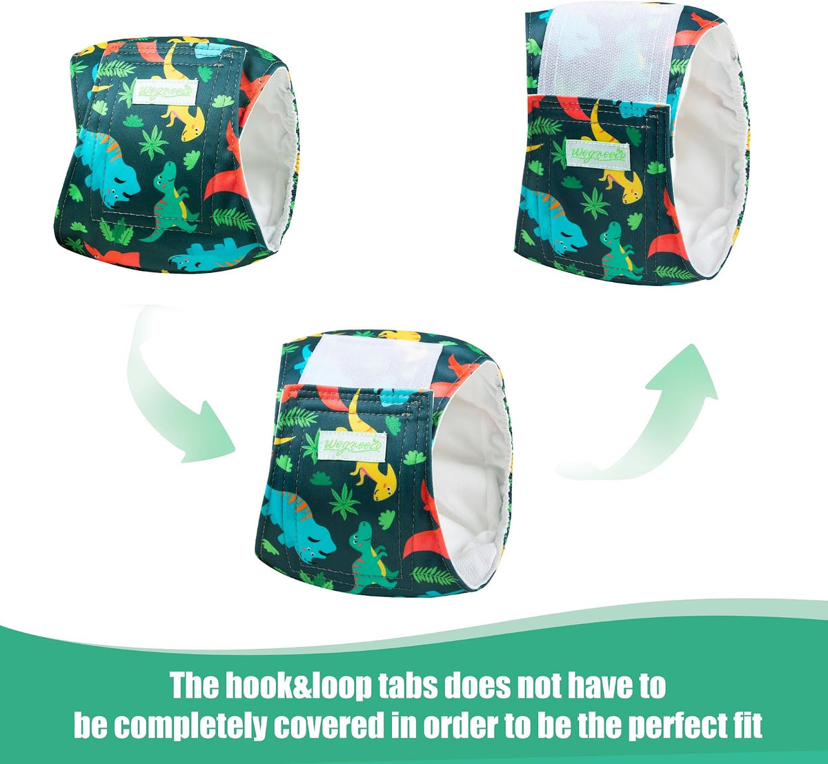 wegreeco Small Dog Diapers Male - Dinosaurs Park / Large / 5 - image 3