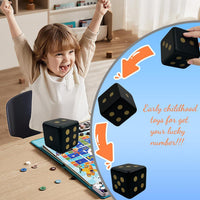 funnysquee 3.15 inch foam dice toy with large numbers, Fortunate Red - view 10