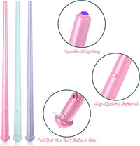Skylety three light up magic wands in pink, purple and blue - view 15