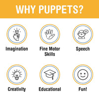 14" Tommy, Peach Boy, Hand Puppet, by Silly Puppets – Fun for Kids & Family - image 4