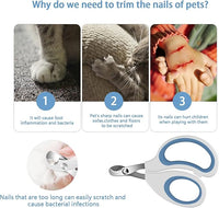 Cats & Dogs Pets Nail Clippers & Trimmers Rabbit Nail Clippers cat Nail Clippers for Indoor Cats cat Claw Clippers with Safety Guard Professional Grooming Tool for Cat Kitten