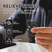 3-in-1 Fidget Toys Adults Kids: Spinner, Slider & Clicker – Fun for Kids & Family - Black - image 3
