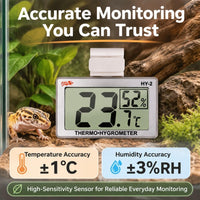 Digital Reptile Thermometer for Tank - Silver - image 4