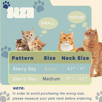 Cat Cone Collar Soft, Cat Recovery Collar to Stop Licking, Protective Cat Neck Cone After Surgery for Small Medium Cats Kittens Puppies