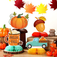 Moinchore 12 Diwali honeycomb table centerpieces with colorful 3D designs - view 12