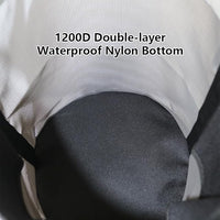 Heavy-Duty Horse Feed Bags - with Adjustable Strap, Comfort Neck & Nose Pads, and Double Waterproof Bottom Mesh (2-Pack) (Blue x2)