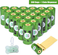 ECO-CLEAN Dog Poop Bags, 24 Rolls/360 Bags with Dispenser – Essentials for Dogs - Green with Indicator - image 4
