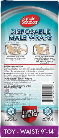 Simple Solution Male Dog Diapers, Disposable Belly Bands, M - Toy / 30 - image 3