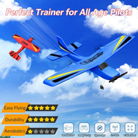 HAWK'S WORK 2 CH RC Airplane, RC Plane Ready to Fly - Red - image 2