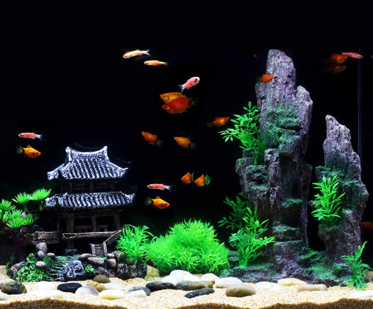 SLOCME Resin Castle Decorations, Multicolor Aquarium Sculpture - image 4