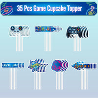 WERNNSAI 36 farm cupcake toppers with cow, pig, sheep, horse and house designs - view 33