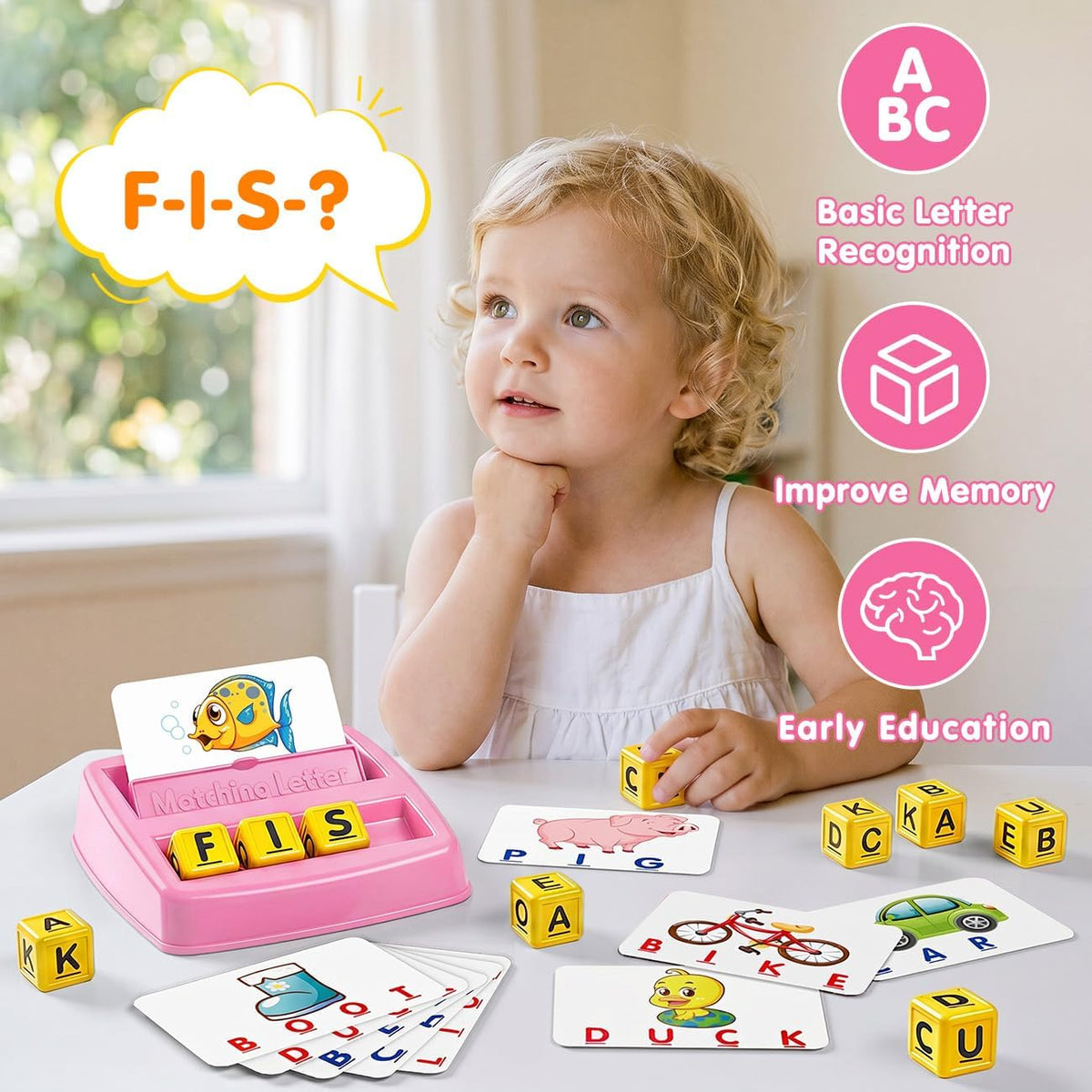 NARRIO Matching Letter Game - Pink - image 3