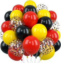 Sage Green Brown Balloons - Red Yellow Black