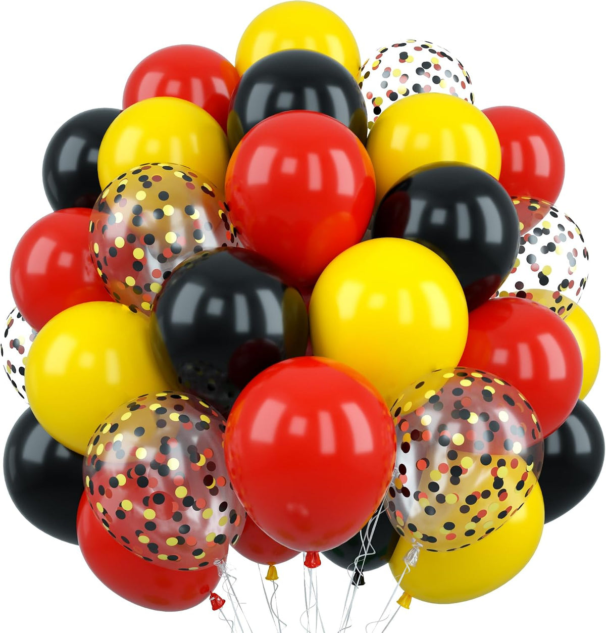 Sage Green Brown Balloons - Red Yellow Black