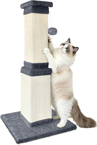 Cat Scratching Post for Indoor Cats - Deep Gray / Scratcher only