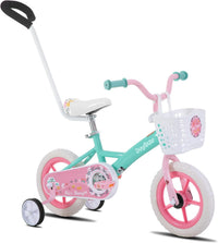JOYSTAR 10" 12" 14" 16" Kids Bike for Boys and Girls Ages 1-7Y – Fun for Kids & Family - Green / 10 Inch with Training Wheels