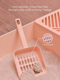 Kitty Litter Scoop, Cat Litter Scooper with Caddy - S-Pink - image 4