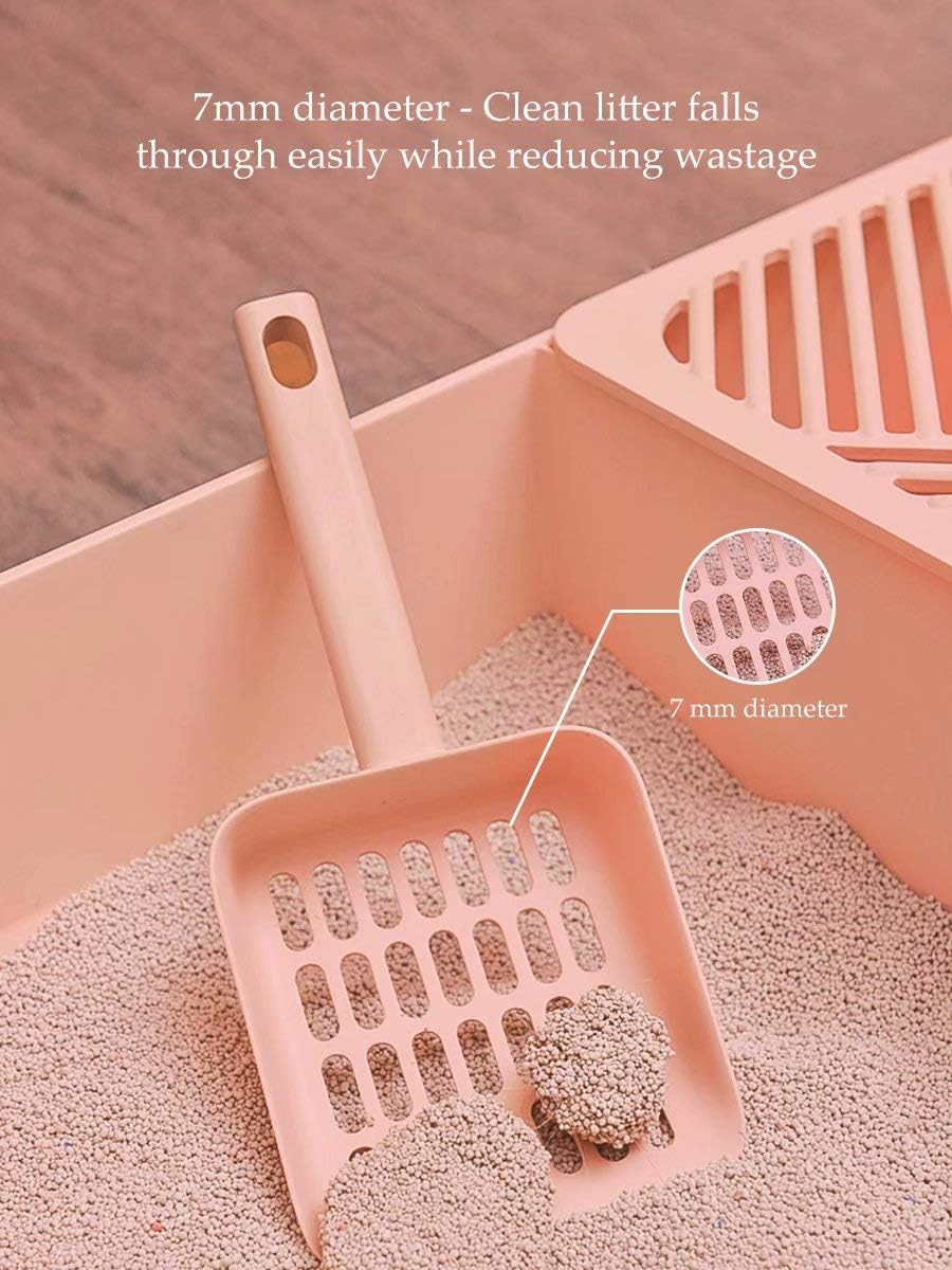 Kitty Litter Scoop, Cat Litter Scooper with Caddy - S-Pink - image 4